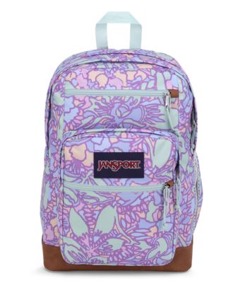 Image of JanSport Cool Student Backpacks - Fluid Floral Pastel Lilac