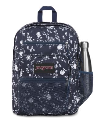 jansport grey floral backpack