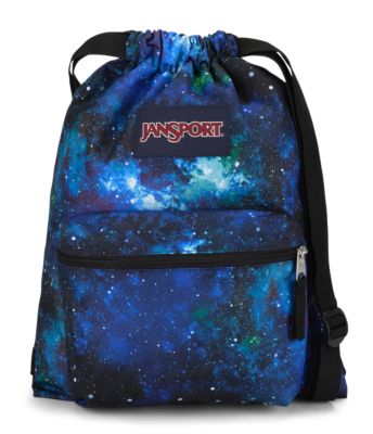 JanSport Draw Sack Everyday Bags - Cyberspace Glxy