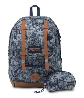 Give your everyday routine a fresh update with the JanSport Baughman backpack. Features include premium faux leather bottom and trims, internal 15 inch laptop sleeve, front flap with organizer and front zippered pocket with removable storage pouch.