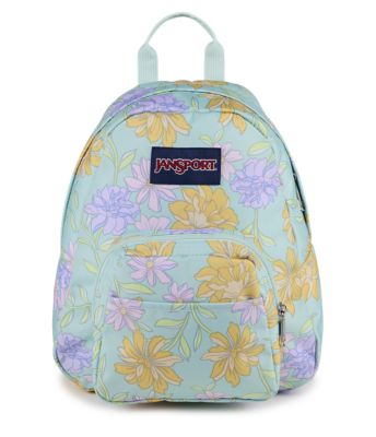 JanSport Half Pint Mini Backpacks - Faded Floral Fresh Mint