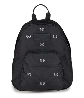 Image of JanSport Half Pint FX Mini Backpacks - Embroidered Bows Black