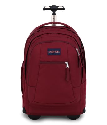 red and black jansport backpack