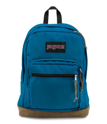 With its signature suede leather bottom, the JanSport Right Pack is the iconic JanSport classic backpack. With an internal 15 inch laptop sleeve and front organizer pocket, the Right Pack by JanSport is sure to be the best backpack for wherever your day takes you. It's the original classic, but sometimes pairing that with your outfits is all that is needed to complete a sophisticated style!