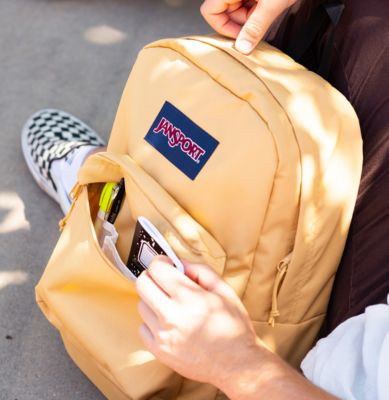 Pale yellow outlet jansport backpack